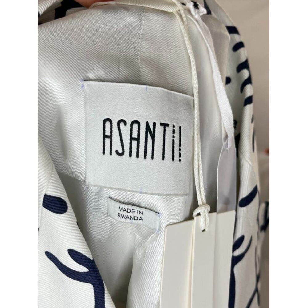 ASANTII Sz 1 S Kumbatia Double Breasted Blazer Abode Santann Eyes NWT - Picture 3 of 13